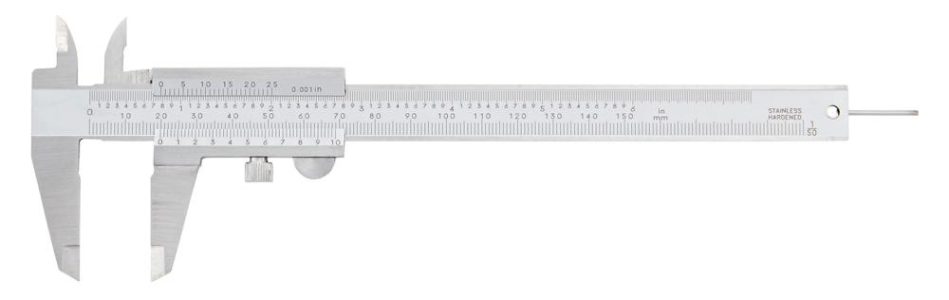 Vreckové posuvné meradlo 150 mm 1/50 1/1000 FORTIS