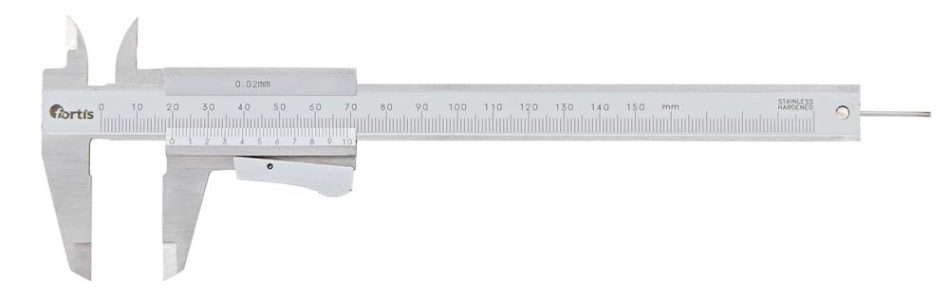 Vreckové posuvné meradlo s nastavením momentu 150 1/50 1/1000 FORTIS