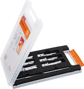 Sada jadrových vrtákov TK Ultra QuickIn 35 mm Fein po 1x Ø 12/14/16/18/20/22 a 2 stred. kol. 105 mm