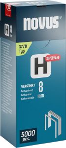 Spona z jemného drôtu H typ 37/8 mm zn Novus OJ po 5000 kusov