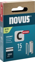 Spona s úzkym chrbtom C typ 4/15 mm Novus OJ po 1000 kusov